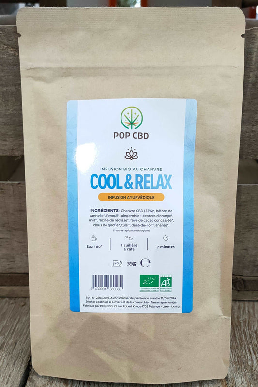Infusion bio au chanvre : Cool & relax 35g